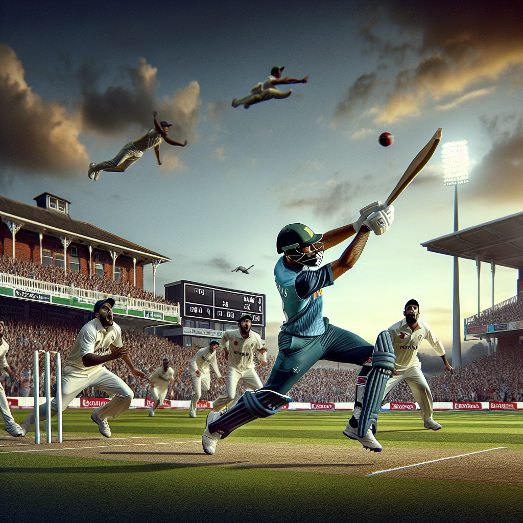 yesterdays cricket match